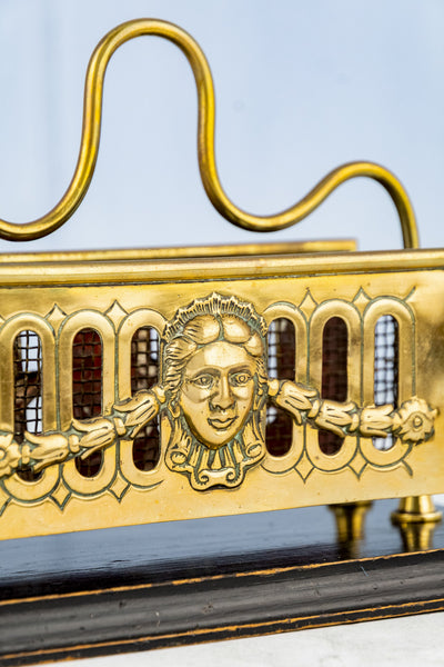 Antique English Brass Letter Rack