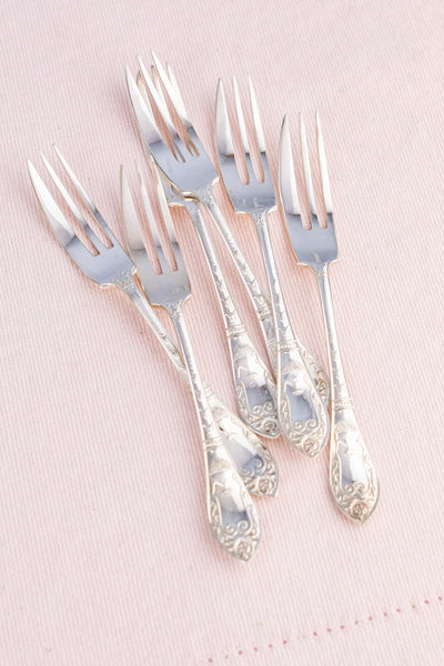 Vintage English Silverplate Afternoon Tea Cutlery Set for 6