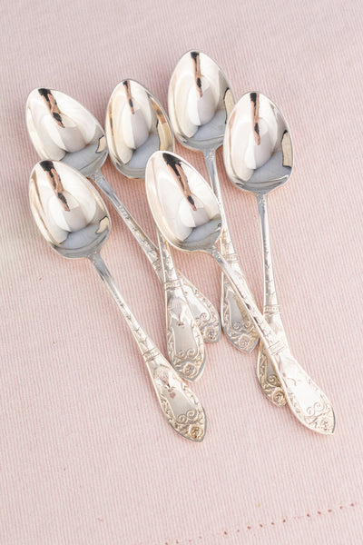 Vintage English Silverplate Afternoon Tea Cutlery Set for 6