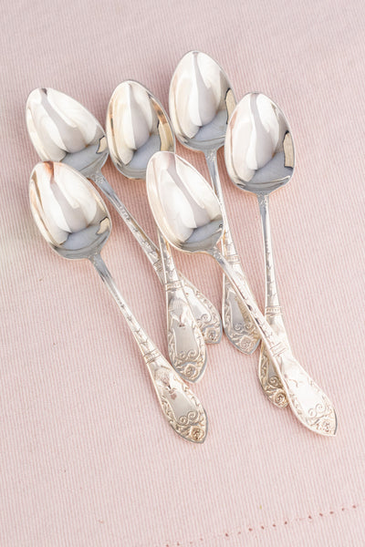 Vintage English Silverplate Afternoon Tea Cutlery Set for 6