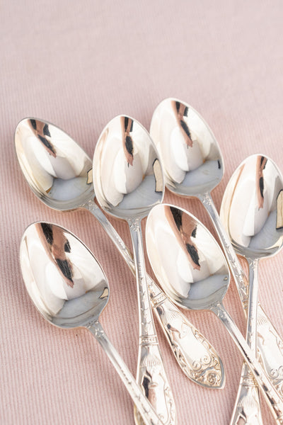 Vintage English Silverplate Afternoon Tea Cutlery Set for 6
