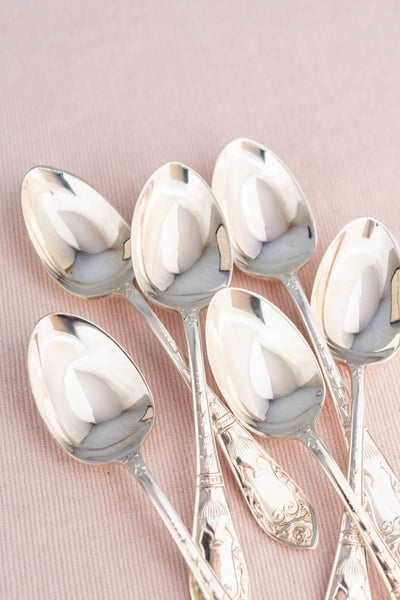 Vintage English Silverplate Afternoon Tea Cutlery Set for 6