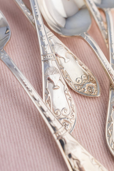 Vintage English Silverplate Afternoon Tea Cutlery Set for 6