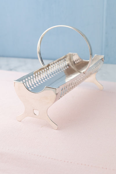 Vintage English Silverplate Cracker Basket