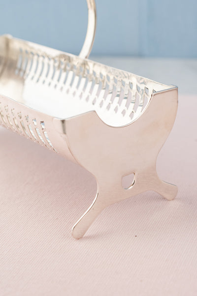 Vintage English Silverplate Cracker Basket