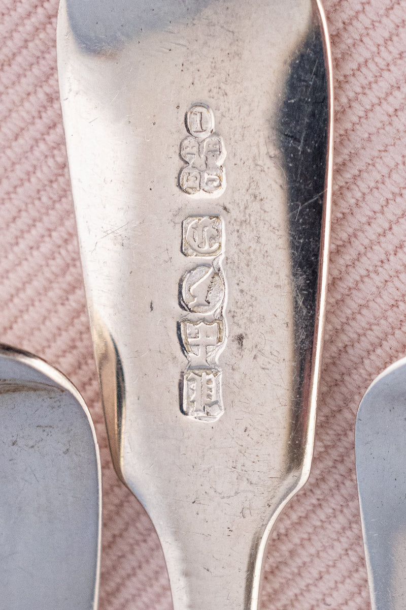 Vintage English Silverplate & Gilded Egg Spoon