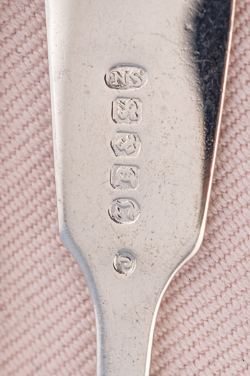 Vintage English Silverplate & Gilded Egg Spoon