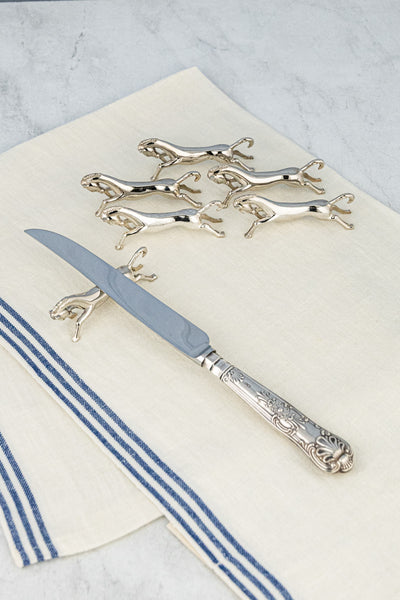 Vintage Equine Knife Rest - Set of 6