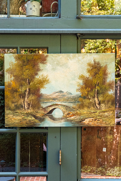 Vintage Fall Landscape Painting