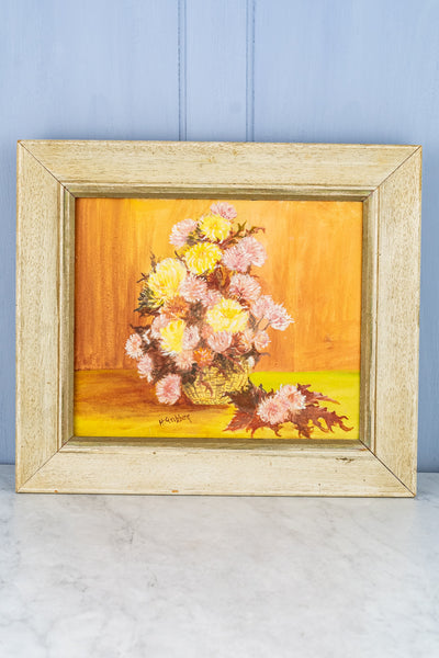 Vintage Floral Oil Painting