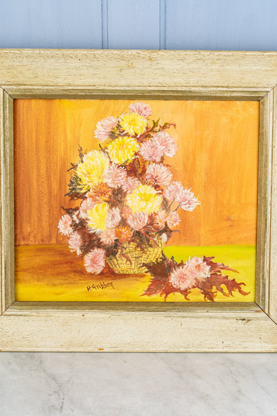 Vintage Floral Oil Painting