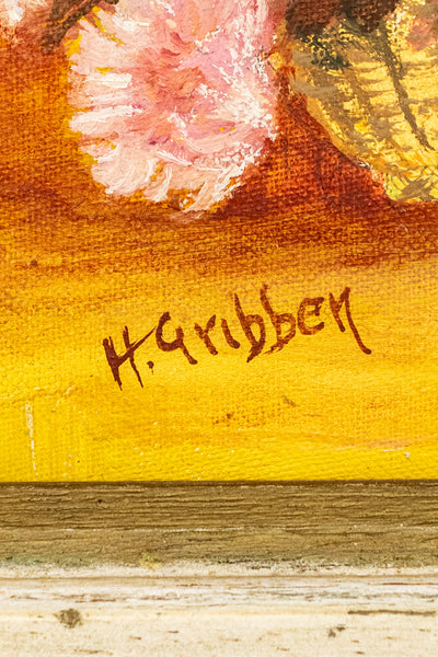 Vintage Floral Oil Painting