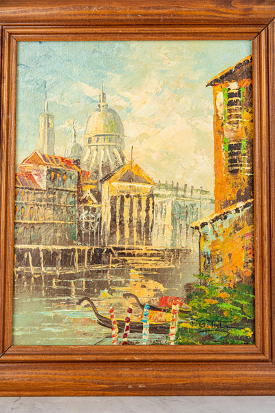 Vintage Signed Mid-Century Oil Painting - P.G. Tiele