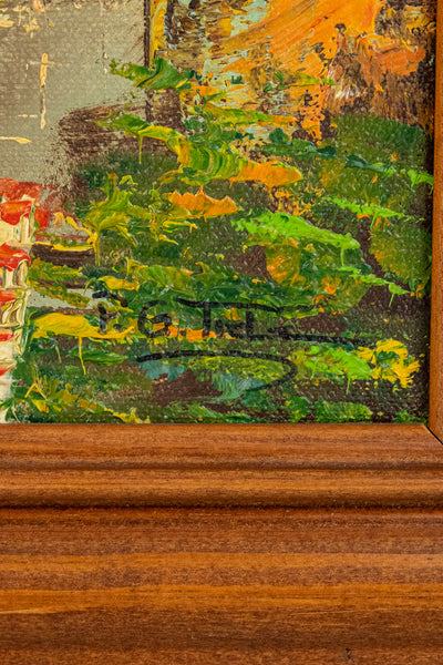 Vintage Signed Mid-Century Oil Painting - P.G. Tiele