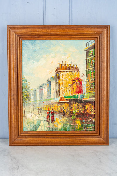 Vintage Signed Mid-Century Oil Painting - P.G. Tiele