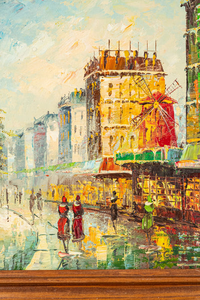 Vintage Signed Mid-Century Oil Painting - P.G. Tiele