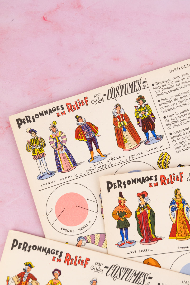 Vintage French Paper Doll Kit, image 11 of 14