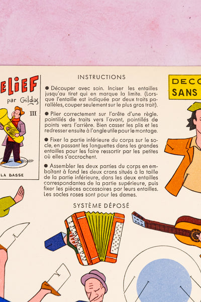 Vintage French Paper Doll Kit