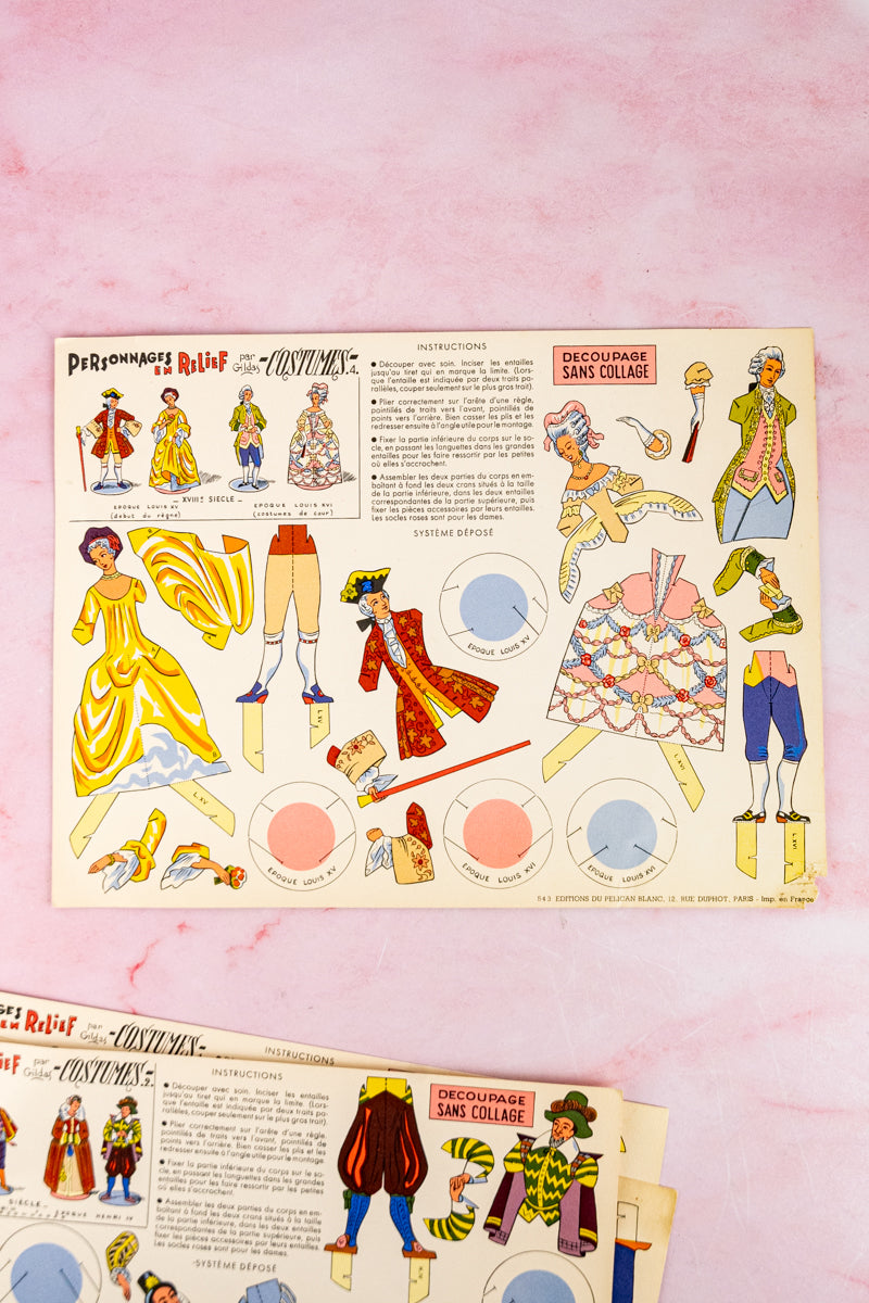 Vintage French Paper Doll Kit, image 6 of 14