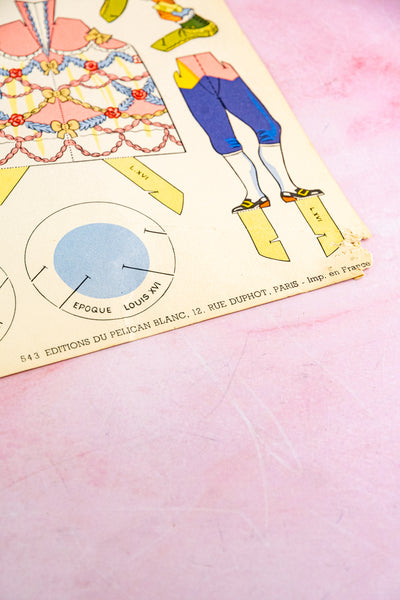 Vintage French Paper Doll Kit
