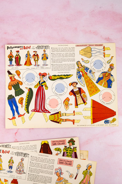 Vintage French Paper Doll Kit