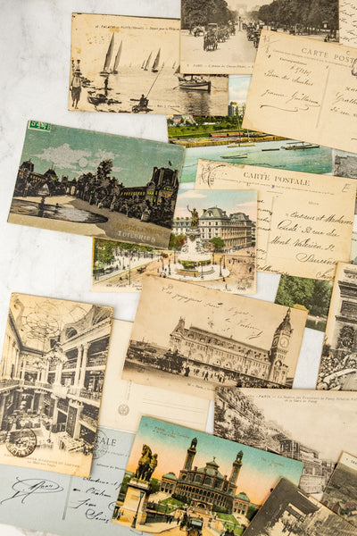 Vintage French Postcards - Assorted Set of 5