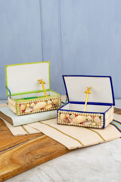 Vintage French Cherbourg Shell Box