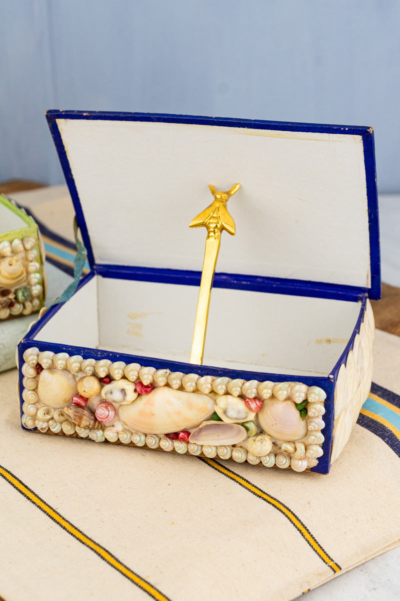 Vintage French Cherbourg Shell Box
