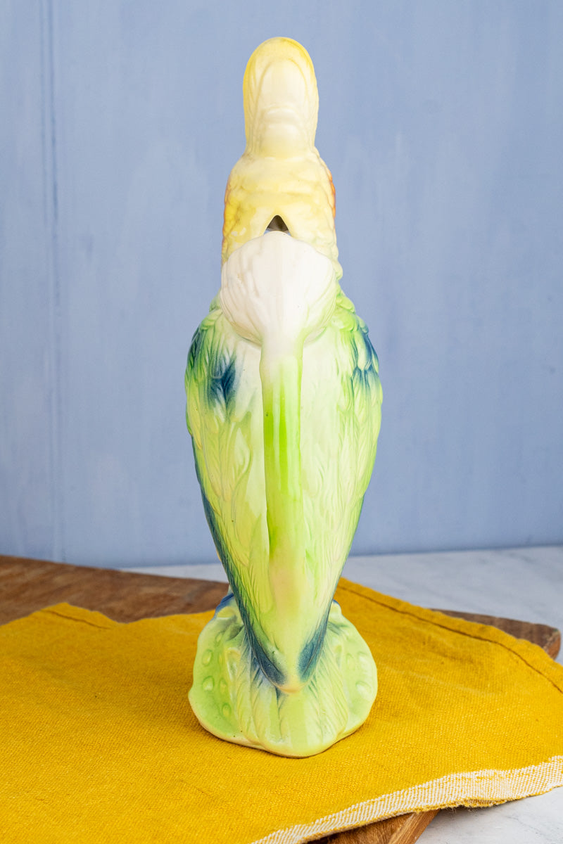 Vintage French St. Clément Cockatoo Pitcher, image 8 of 13