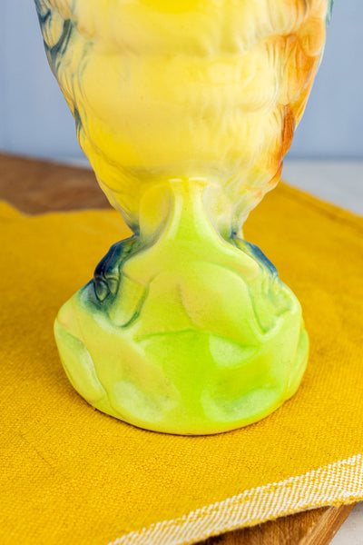 Vintage French St. Clément Cockatoo Pitcher