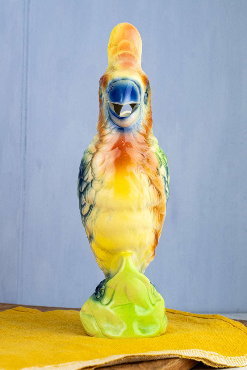 Vintage French St. Clément Cockatoo Pitcher, image 6 of 13