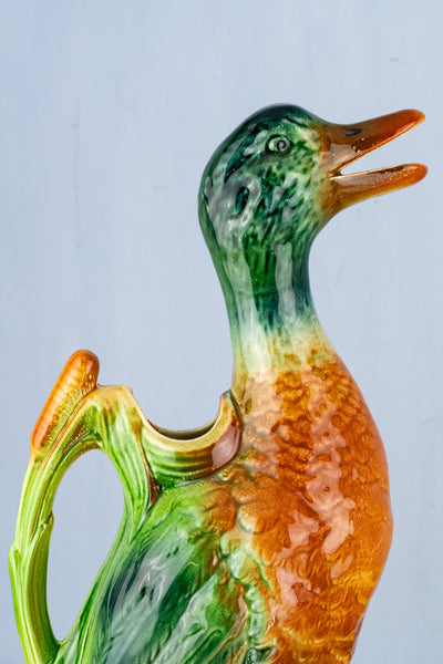 Vintage French St. Clément Duck Pitcher