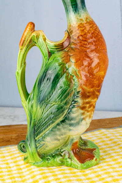 Vintage French St. Clément Duck Pitcher