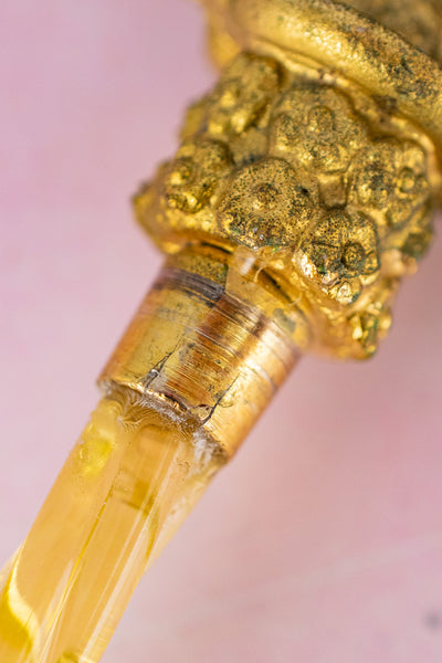 Vintage Gilt Metal Perfume Bottle