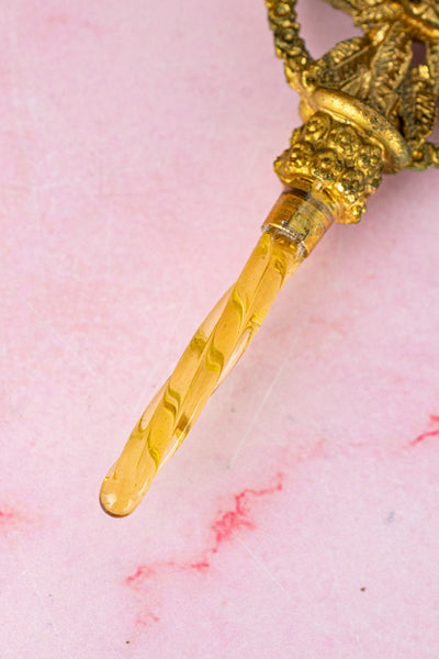 Vintage Gilt Metal Perfume Bottle