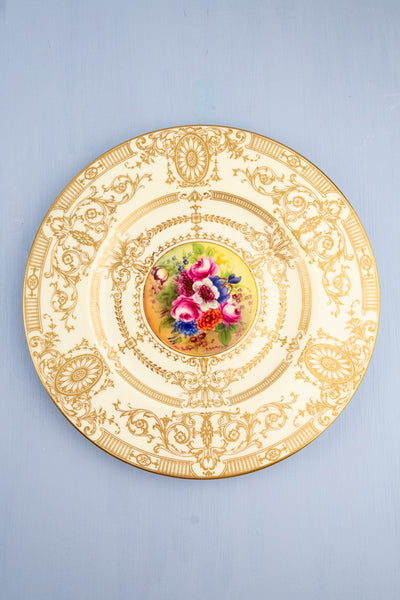 Vintage Handpainted Royal Worchester Cabinet Plates