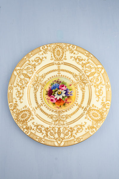 Vintage Handpainted Royal Worchester Cabinet Plates