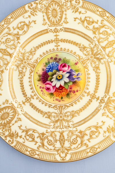 Vintage Handpainted Royal Worchester Cabinet Plates