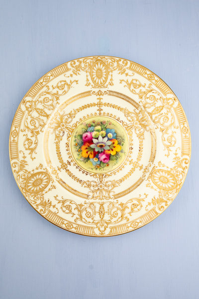 Vintage Handpainted Royal Worchester Cabinet Plates