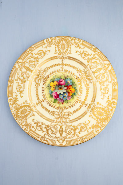 Vintage Handpainted Royal Worchester Cabinet Plates