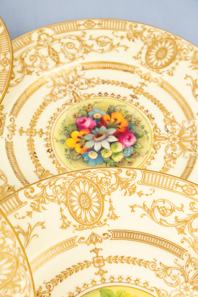 Vintage Handpainted Royal Worchester Cabinet Plates