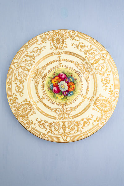 Vintage Handpainted Royal Worchester Cabinet Plates