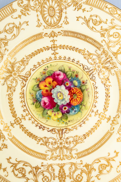 Vintage Handpainted Royal Worchester Cabinet Plates