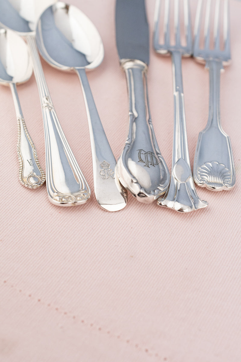 Vintage Silverplate Hotel Flatware - 6 Piece Placesetting