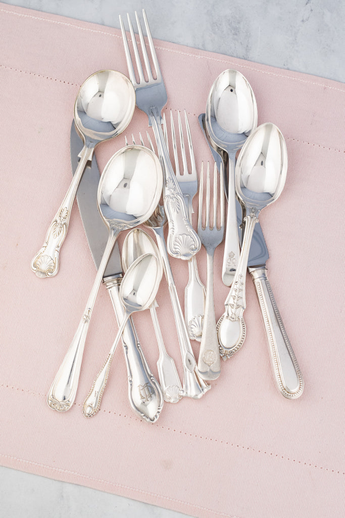 Hotel Silverware Pattern Vintage Silverplate Hotel Flatware - 6 Piece Placesetting | P.O.S.H.