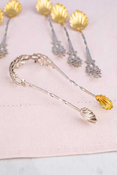 Vintage Italian Sterling Spoon Set in Case