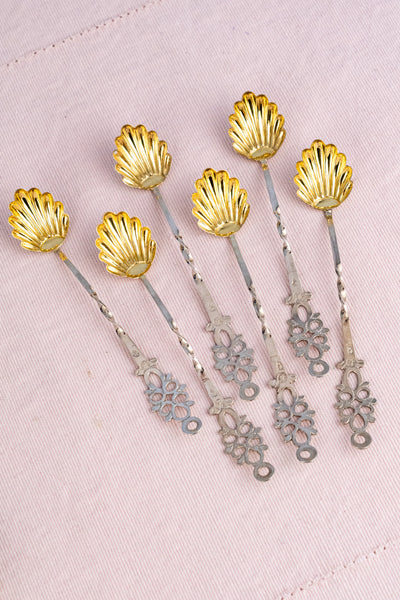 Vintage Italian Sterling Spoon Set in Case