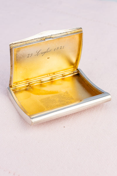 Antique Italian Sterling Silver Card Case