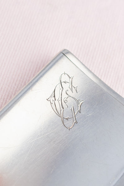 Antique Italian Sterling Silver Card Case