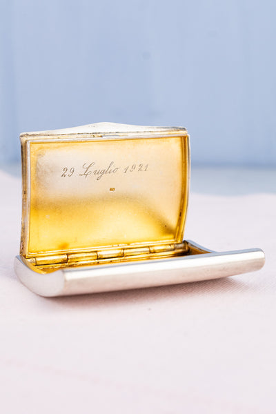 Antique Italian Sterling Silver Card Case